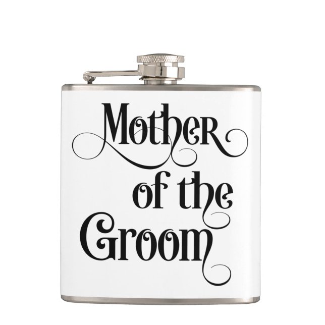 Mother of the Groom Hip Flask (Front)