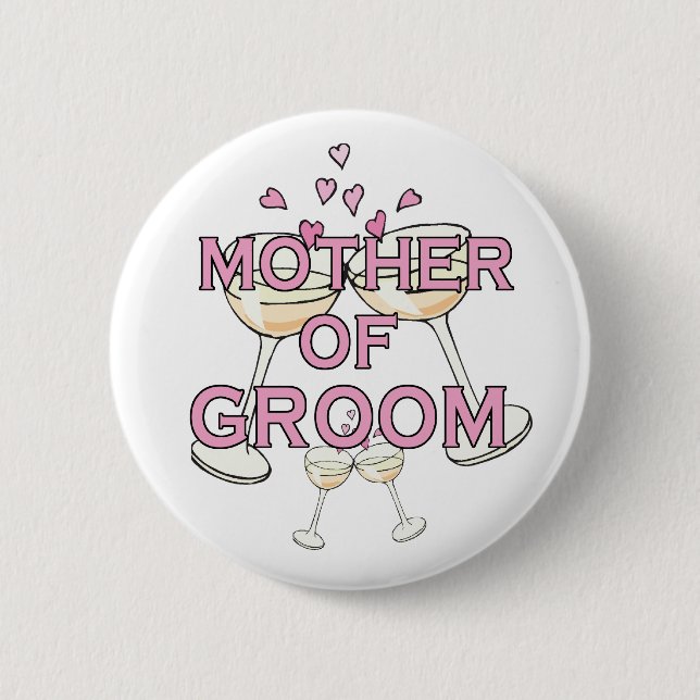 Mother of the Groom ID 6 Cm Round Badge (Front)