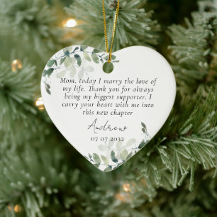 Mother of the Groom Keepsake Ceramic Ornament