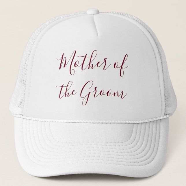 Mother of the Groom Lovely Trucker Hat (Front)