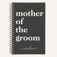 Mother of the Groom Minimalist Modern Custom Black