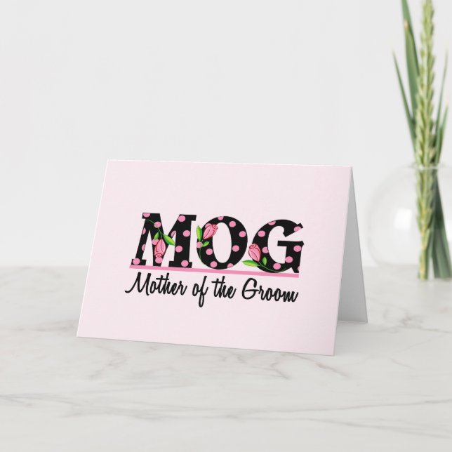 Mother of the Groom (MOG) Tulip Lettering Card (Front)