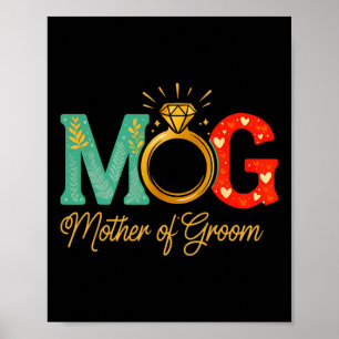 Mother Of The Groom Mothers Day Women Mum Poster