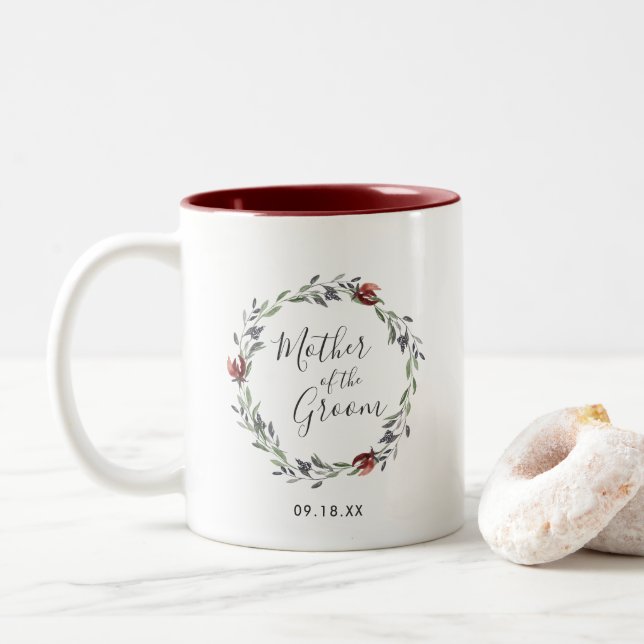 Mother of the Groom Mug | Rustic Autumn Bloom (With Donut)