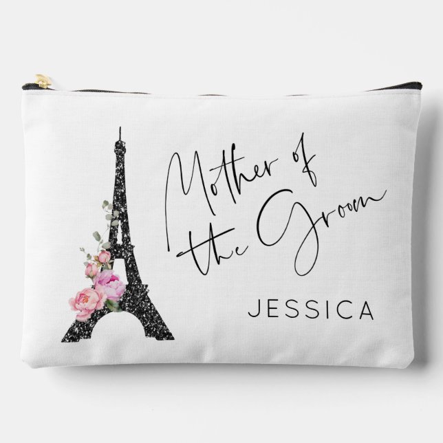 Mother of the groom Paris theme Eiffel tower  Accessory Pouch (Front)