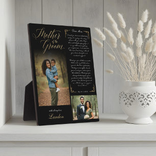 Mother of the Groom Photos Wedding Memory Keepsake Plaque