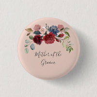 Mother of the Groom Rustic Burgundy Floral Custom