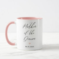 Mother of the Groom Script Wedding Gift Mug
