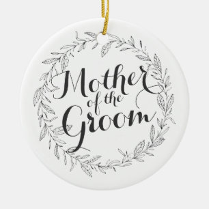 Mother of the Groom Simple Floral Wedding Ornament