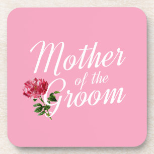 Mother of the Groom Wedding Calligraphy Coaster