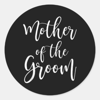 Mother Of The Groom Wedding Mum  Classic Round Sticker