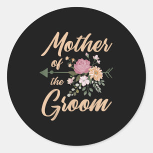 Mother Of The Groom Wedding Party Special Day Pret Classic Round Sticker