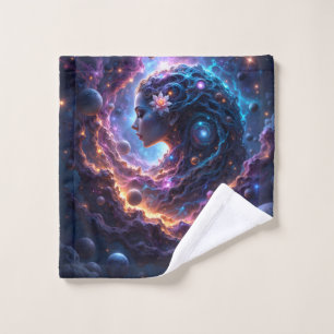 Mother of the Universe – She Who Dreams the Stars. Bath Towel Set