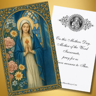 Mother of the Word Incarnate Mother’s Day Holy Business Card