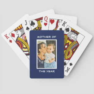 Mother Of The Year Personalised Custom Photo Mummy Playing Cards