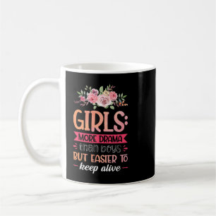 Mother of Three Parenting Funny Girls Mum Coffee Mug