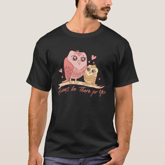Mother Owl Bird Family Quotes T-Shirt (Front)