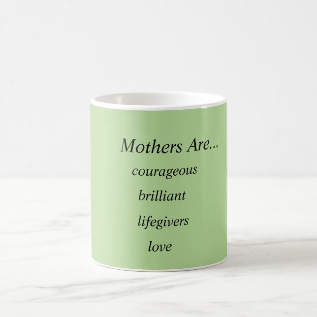 Mother Pale Green/White Coffee Mug (Center)