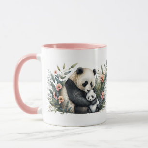 Mother Panda and Cub Mug