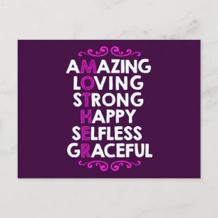 MOTHER   Perfect Mothers Day Gift Postcard