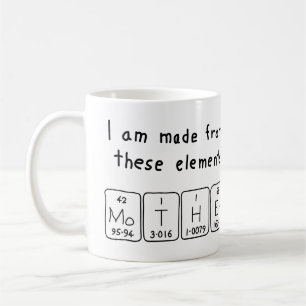 Mother periodic table name mug
