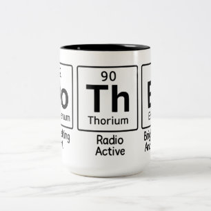 Mother Periodic Table Science   Cute Chemistry Two-Tone Coffee Mug