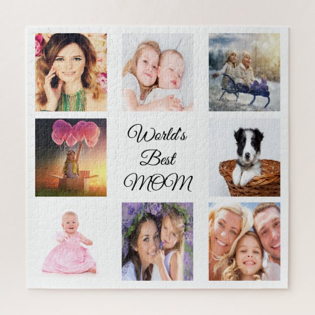 Mother photo collage jigsaw puzzle (Vertical)