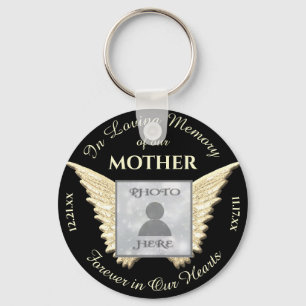 Mother Photo Memorial Keychain