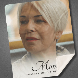 Mother Photo Memorial Tribute Remembrance Sherpa Blanket