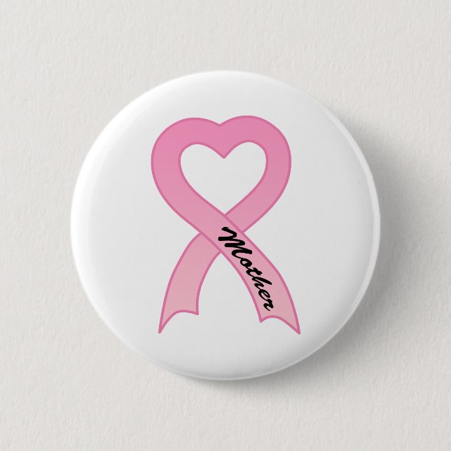 Mother Pink Ribbon Button (Front)