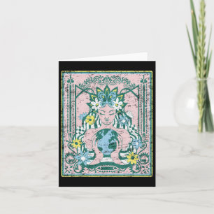 Mother Planet Earth Day Nature Vintage Art Nouveau Card