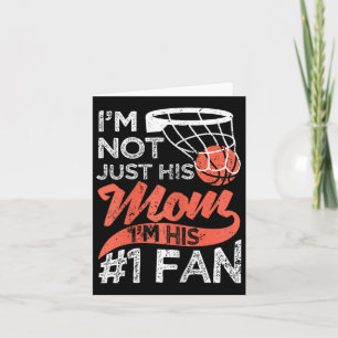 Mother Player Mother's Day Bysketbyll Mum Number O Card