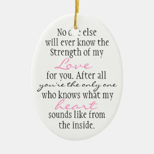 Mother Quote Ceramic Ornament