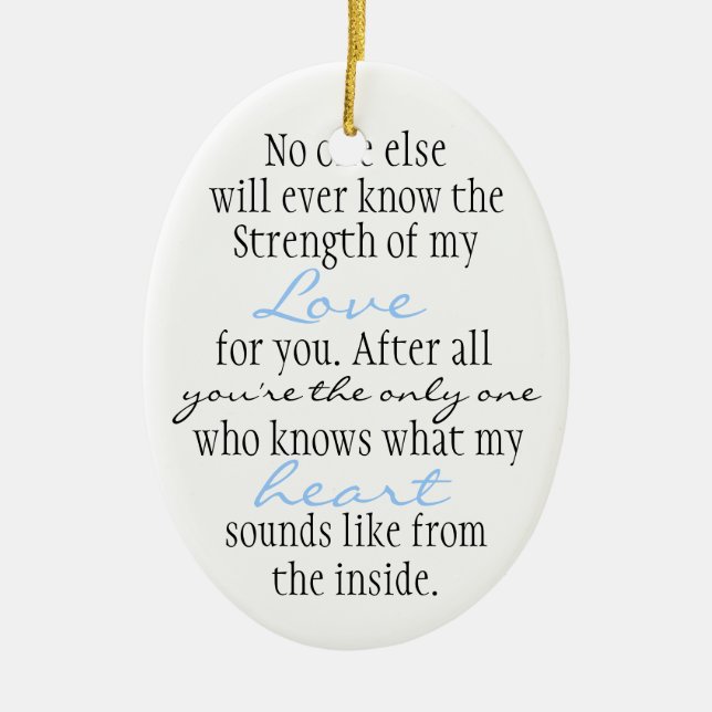 Mother Quote Ceramic Ornament (Front)
