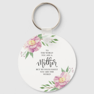Mother Quote Gift Key Ring