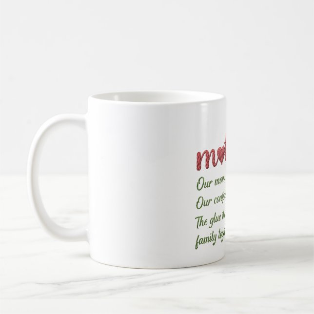 Mother Quote Tribute Coffee Mug (Left)