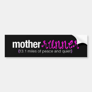 Mother runner bumper sticker