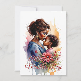 Mother’s Day African Watercolor Love Art