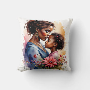 Mother’s Day African Watercolor Love Art Cushion