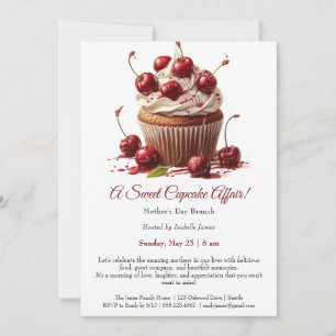 Mother’s Day Brunch Invitation – Cupcakes affair