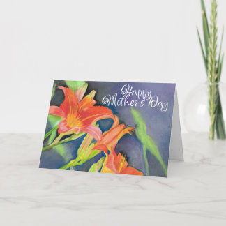 Mother"s Day Card Day Lilies