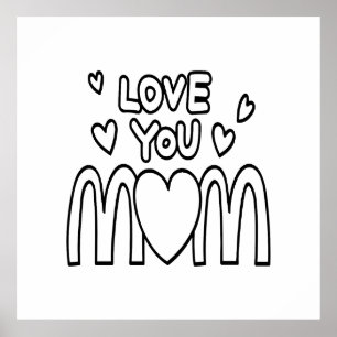 Mother’s Day Card, Funny Mothers Day Gift for mum Poster
