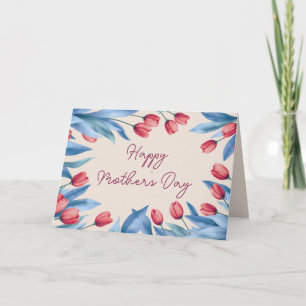 Mother’s Day Card Warm Tulip Floral Greeting Card