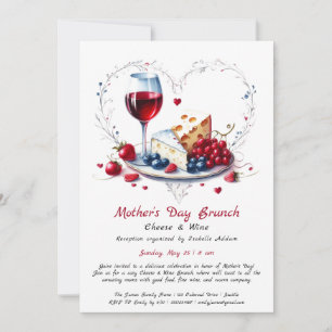 Mother’s Day Cheese & Wine Brunch Invitation