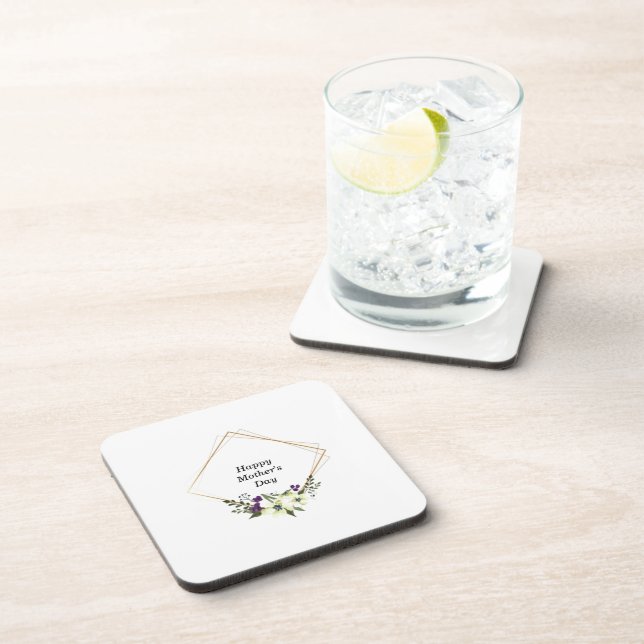 Mother’s Day Coaster – Clean Design, Custom Text (Right Side)