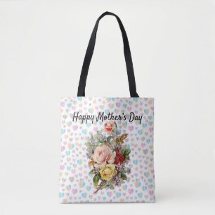 Mother’s Day Design Floral Elegant Tote