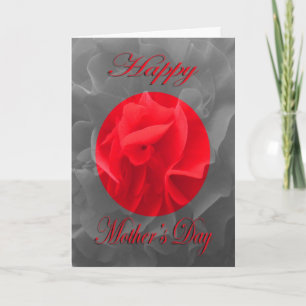 Mother’s Day Dianthus Red Flower Card