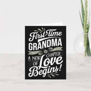 Mother’s Day First Time Grandma Cute New Granhild  Card