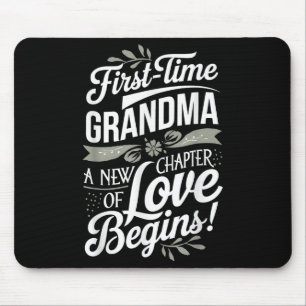 Mother’s Day First Time Grandma Cute New Granhild  Mouse Pad