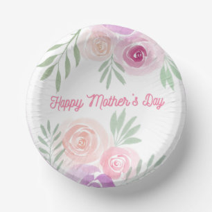 Mother’s Day Floral 7 inch Paper Bowl Paper Plate
